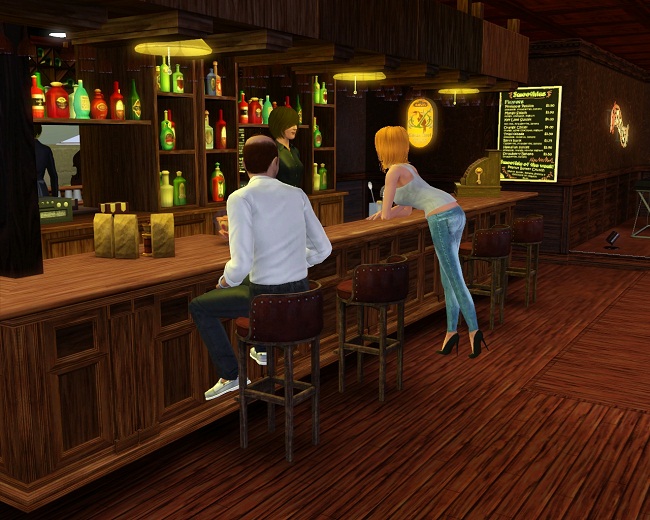 В клубе у барной стойки чувак отодрал свою бывшую подружку