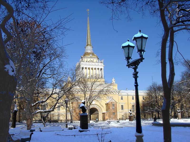 Санкт Петербург Адмиралтейство зима