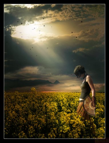 На закате весеннего дня...