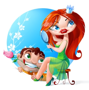 Брунет зеленоглазый...