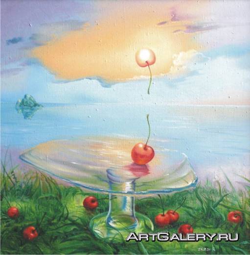 Морской залив по картине художника из Бийска Роман