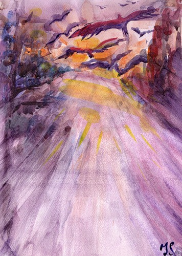 Столкновенье с закатом