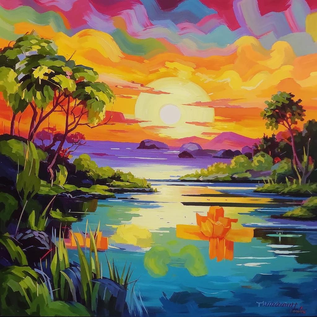 Заря вином...