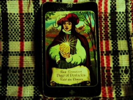 Карта дня 78 дверей паж пентаклей