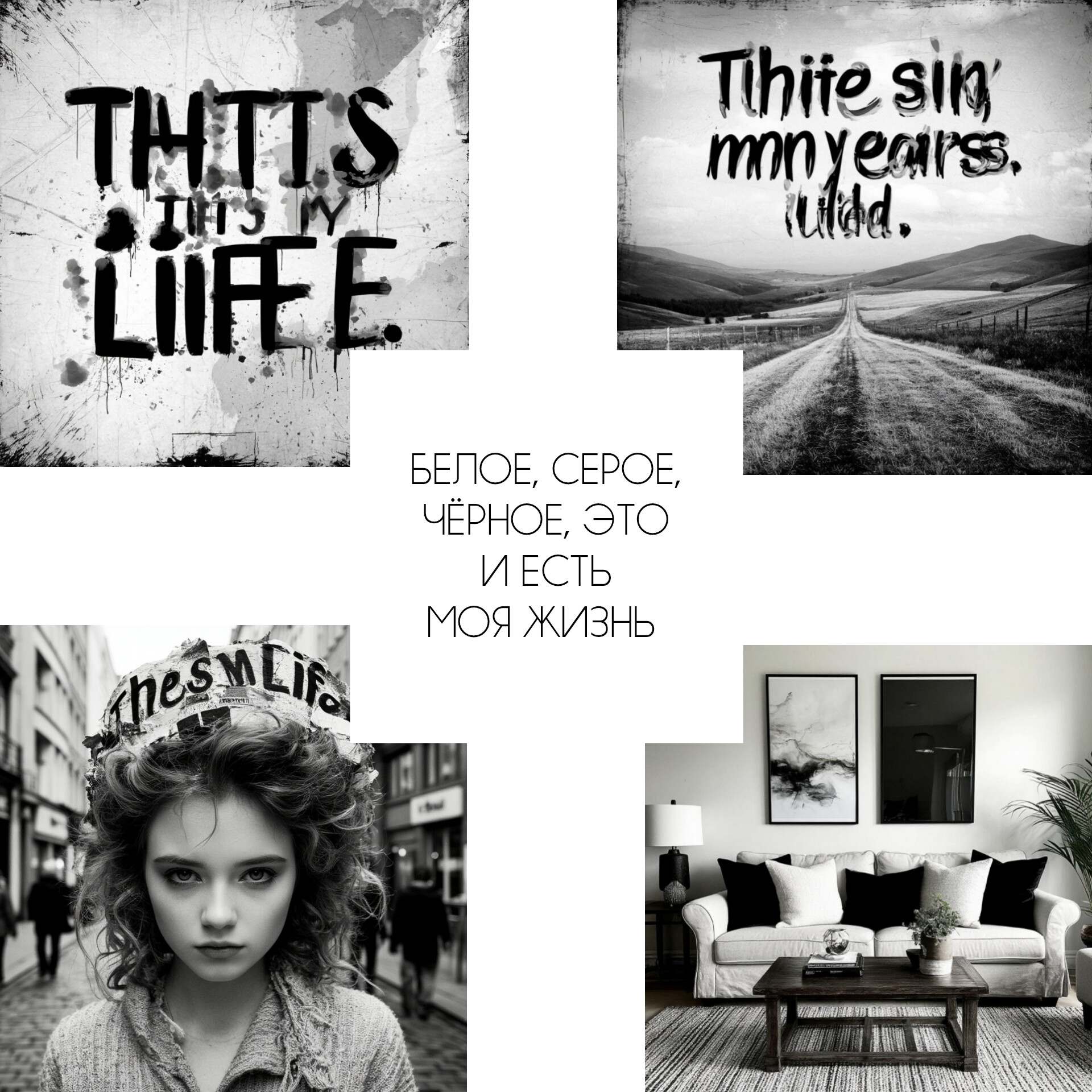 Белое, серое, чёрное