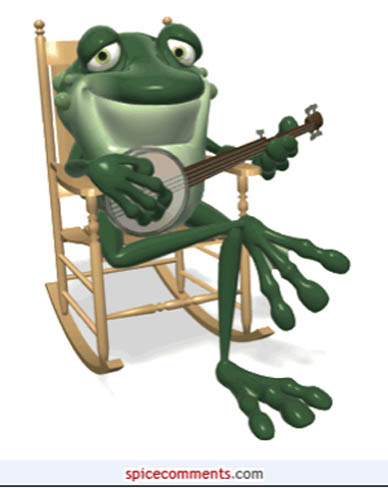 Рисунок лягушка с гитарой