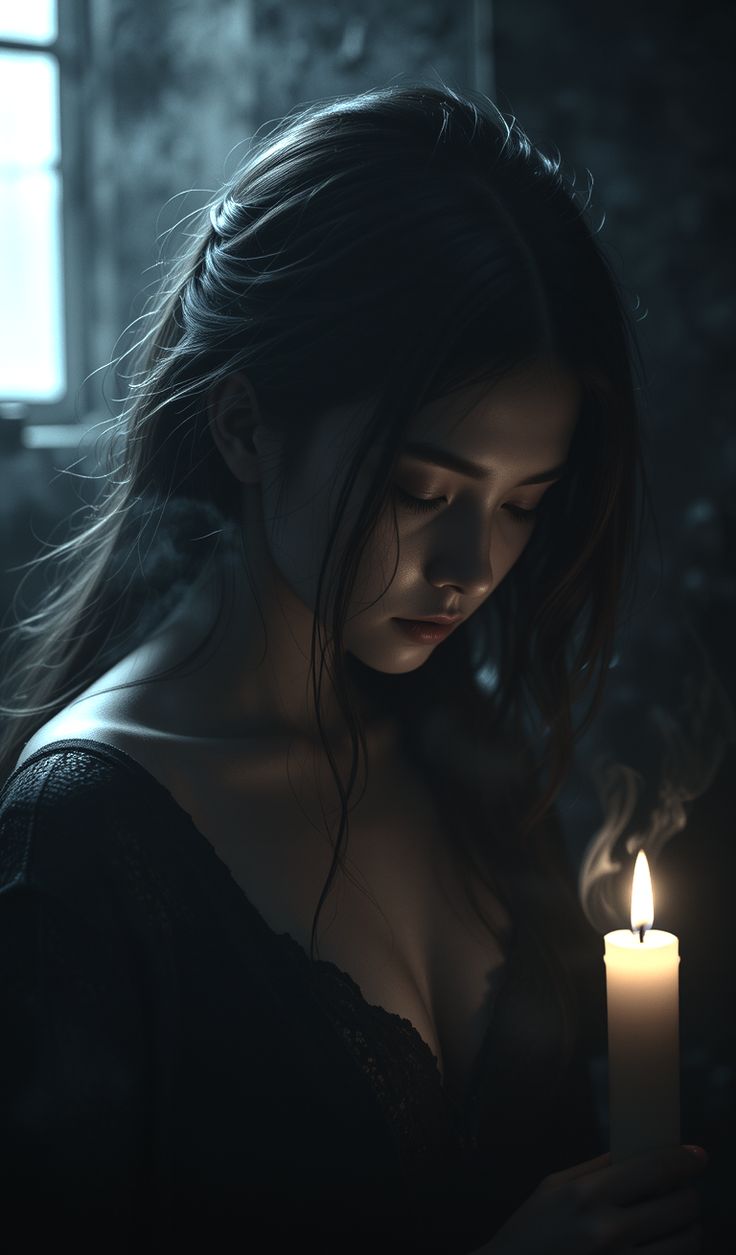 Свет свечи дрожал, искрился