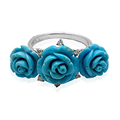 С бирюзой колечко