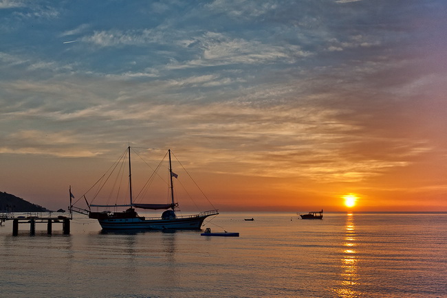 Туман лилово-голубой