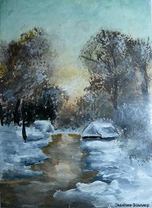 На дереве древней реки