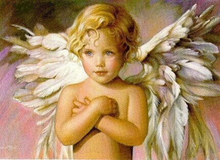 Ангелы с белыми крыльями