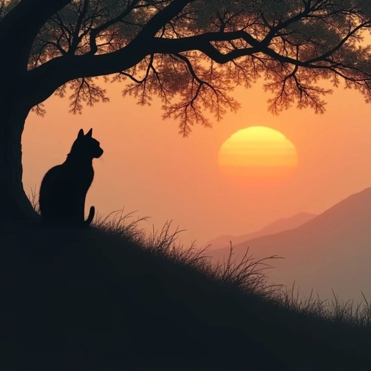 Знаю, рядом живёт чёрный кот