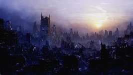 С земли совсем исчезли свет и тени!