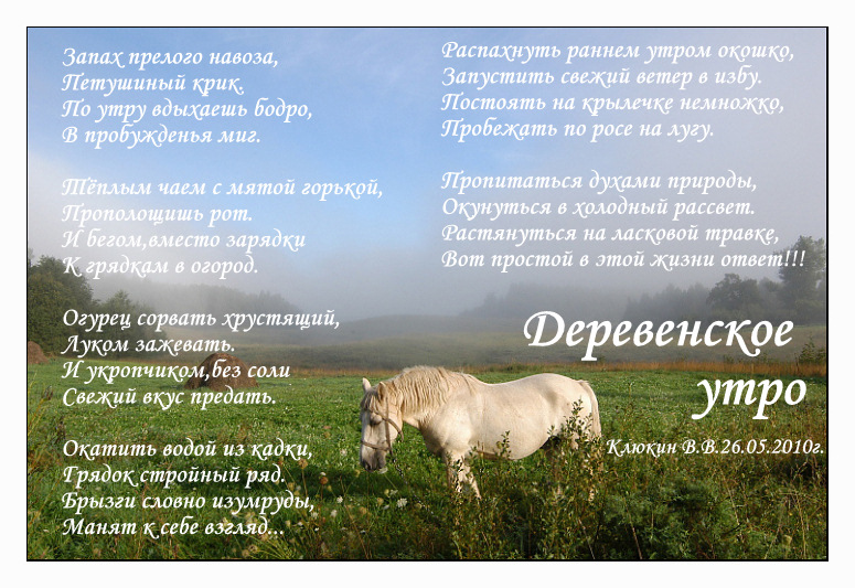 Деревенское утро