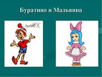 Герои сказки буратино имена и картинки
