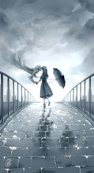 You broke my heart to many pieces... Поцелуй Дождя