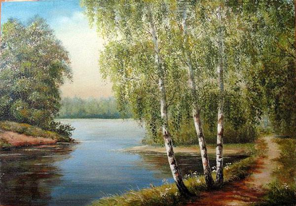 Стыдливо шепчутся березки