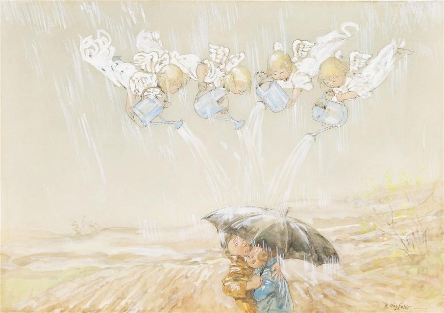 Задождило...