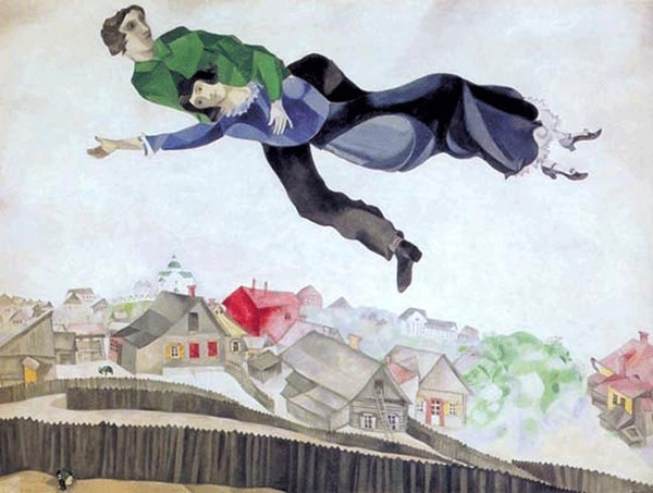 Вы войдёте и сядете в тень, под картиной Шагала...