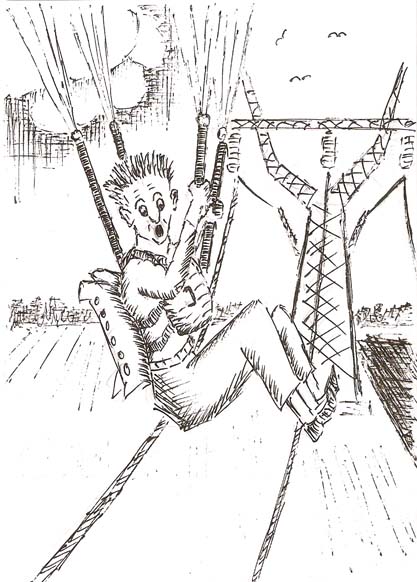 Мой первый прыжок с парашютом! Рис. автора