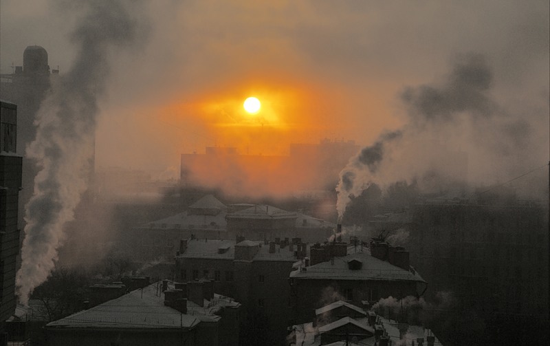 Солнце на белых снегах