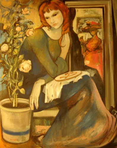 Вышивальщица. Танка