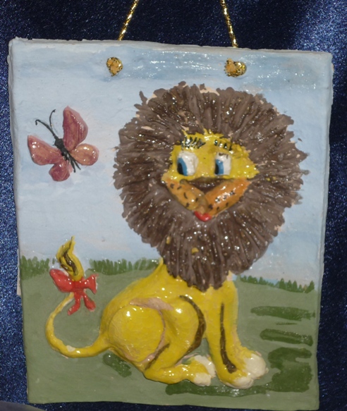 Детские поделки. Львёнок