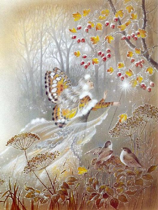 Рябиновые бусы на ветру