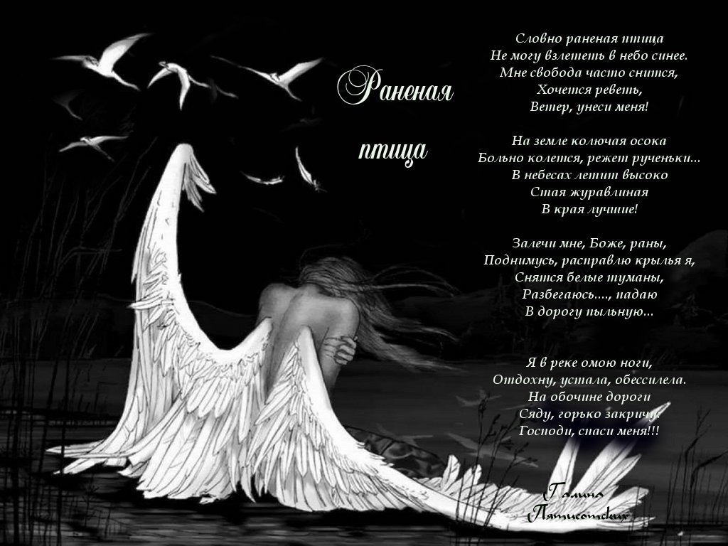 Слушать дайте мне белые крылья я утопаю. Стихотворение про Крылья. Ангел с поломанными крыльями стихи. Стих про Крылья у женщины. Израненная птица.