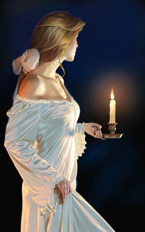 свечи разгульное горенье...