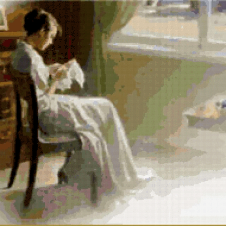 Я портрет твой вышиваю