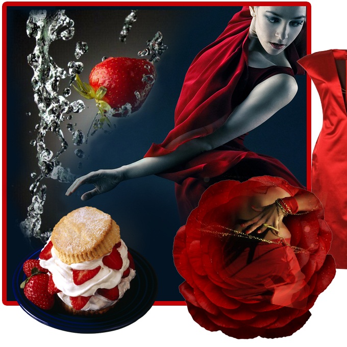 Стихополотно. Красное платье