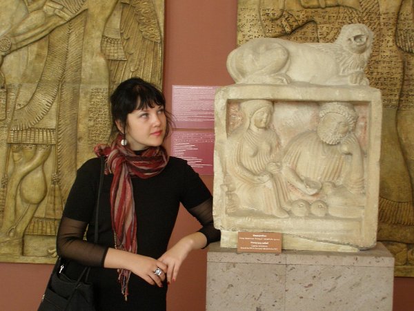 Надгробие с Кипра, известняк, V в. до н. э