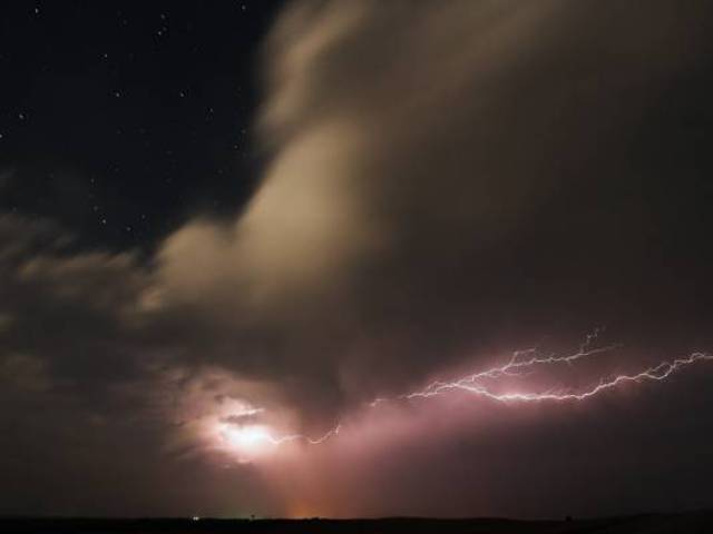 Гроза в степи