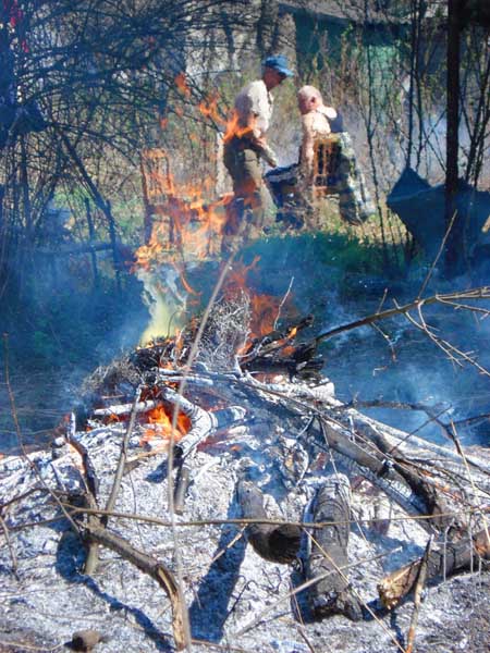 У погасшего костра