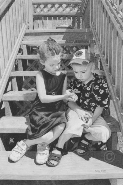 Я рисовала НАС карандашом