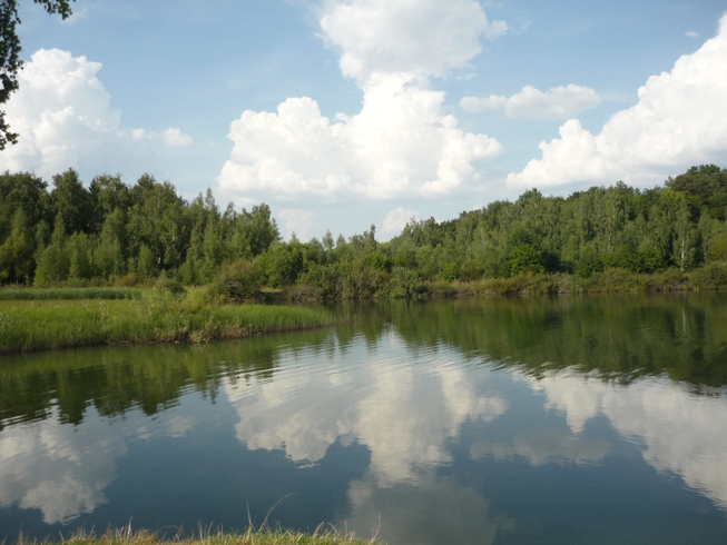 А над землёй струятся облака