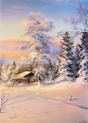 У нас сегодня выпал снег...