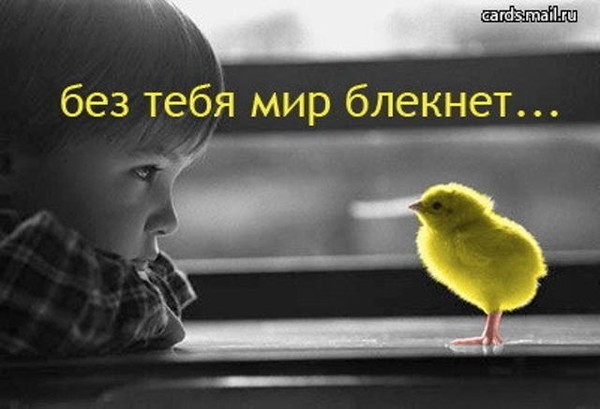 Без тебя мир блёкнет...