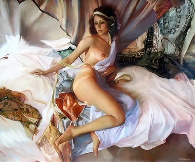 А ветер трепетный приносит в дуновеньи...