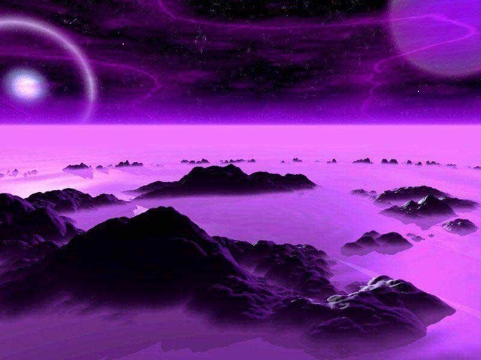 На бесстрастном фиолете