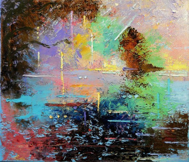 Разбросала веером