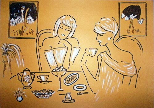 Утреннее чаепитие с подругой...