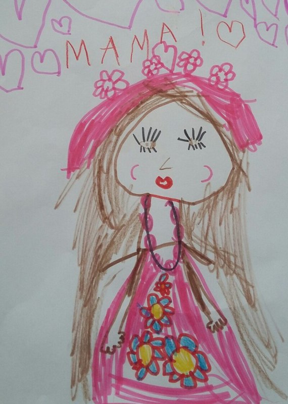 Я рисую свою маму