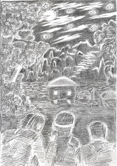 В глухом лесу по бездорожью!.. рис. автора