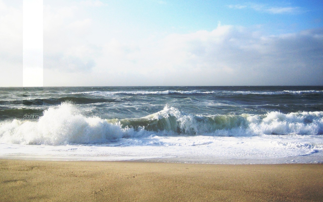 Волна у берега моря