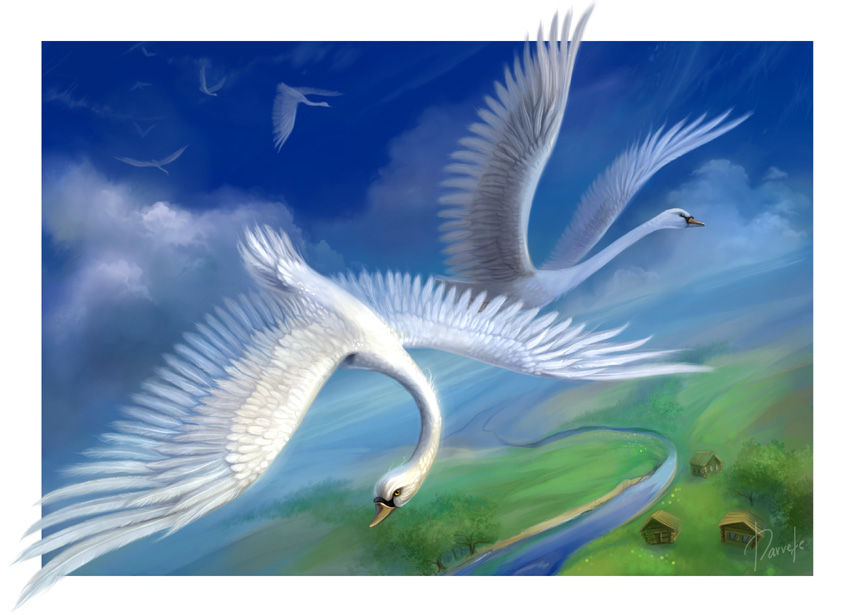 Гуси - лебеди