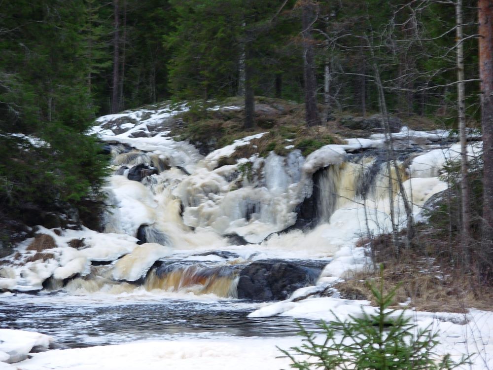 Возле водопада
