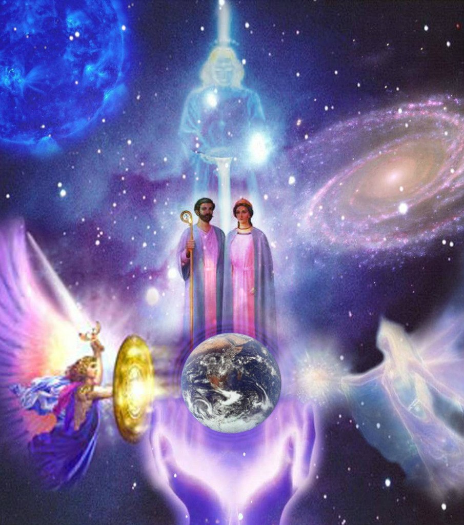 Изначальный бог. Икона Элохим - Бог Творец. Галактический Христос Мелхиседек. Высшие силы Вселенной. Космос высшие силы.