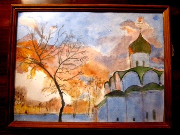 Храм на закате